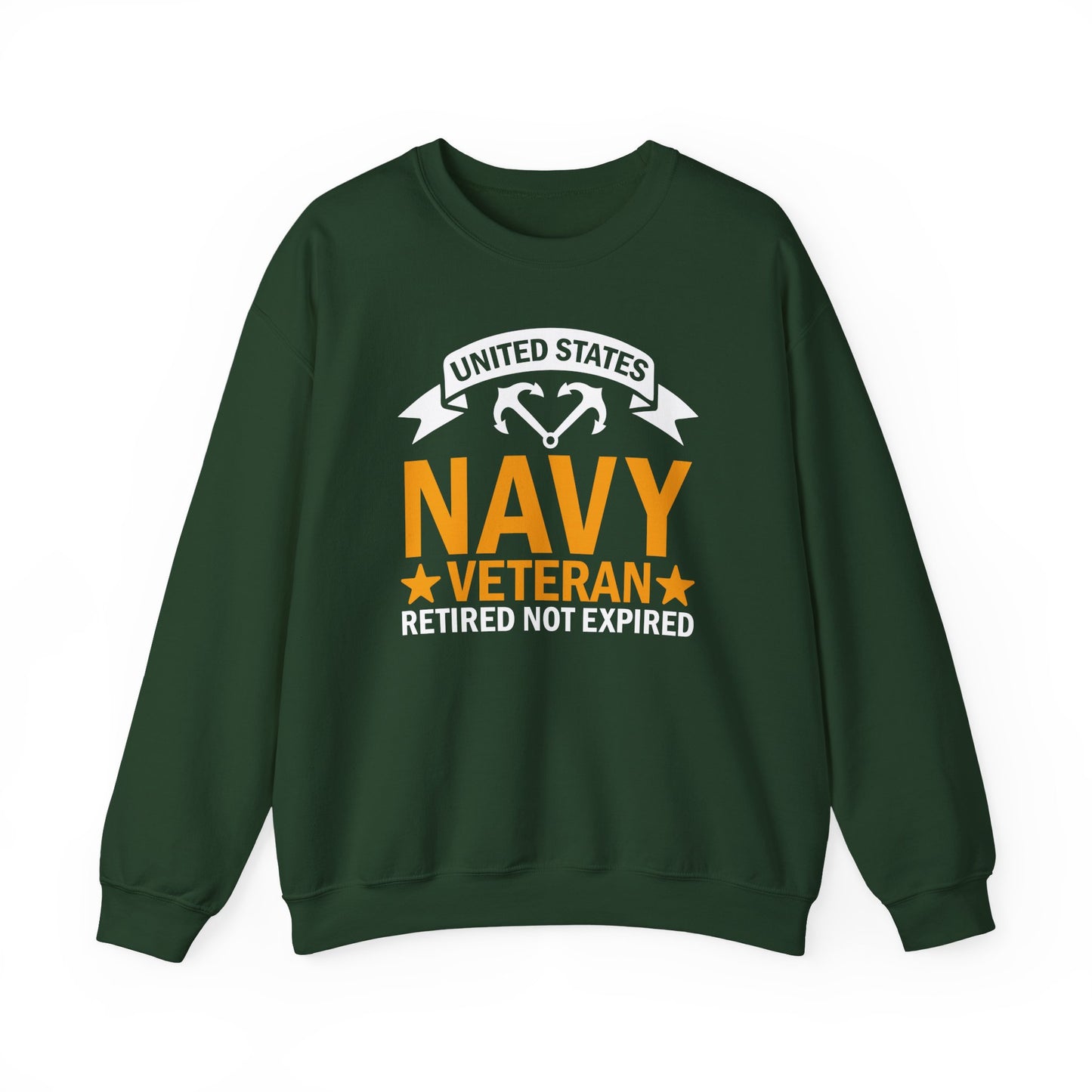 Navy Veteran Crewneck Sweatshirt, Military Pride Sweater,  Gift for Veterans, Retirement Gift, Casual Comfort Wear, Gift for mom