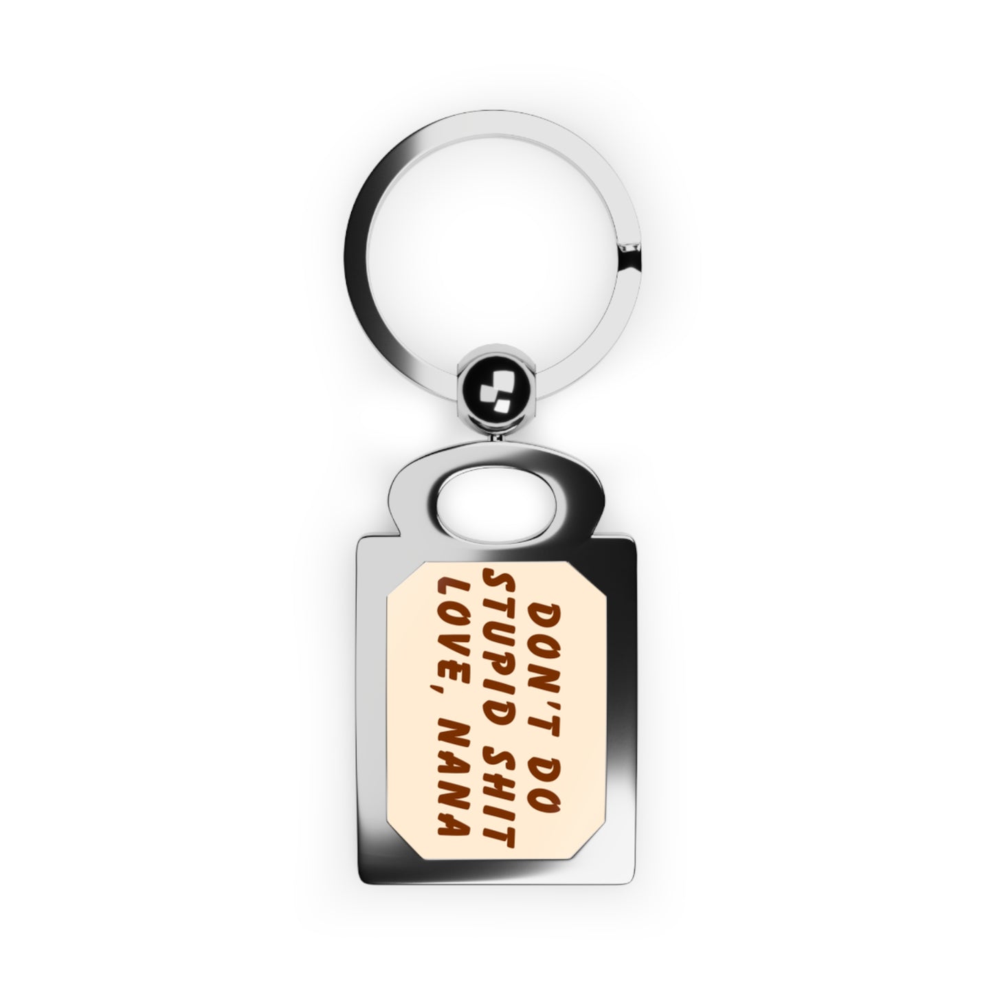 Don't Do Stupid Shit Love NANA Keyring with Inspirational Quote, Gifts for Grandma, Unique Keychain for Birthdays