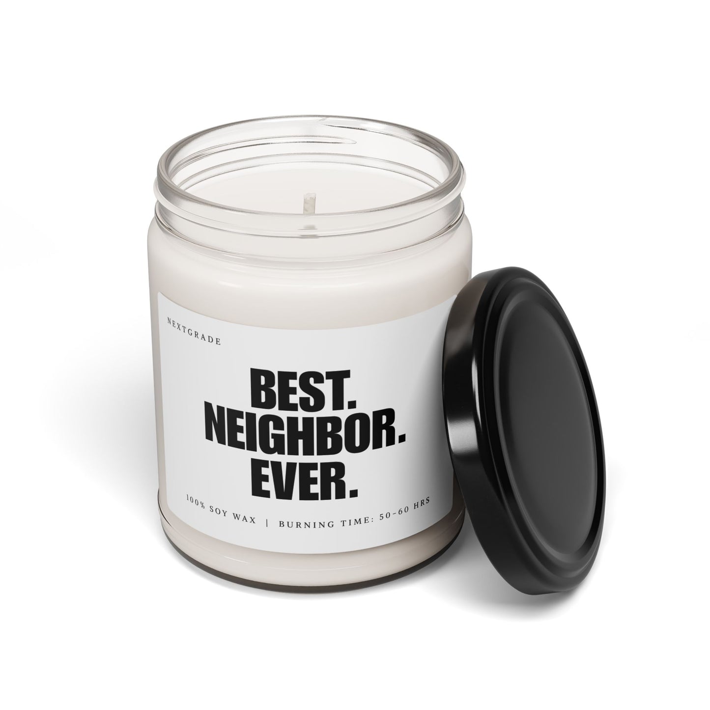 Best Neighbor Ever Soy Candle | Thank You Neighbor Gift | Housewarming & Appreciation Gift | Home Décor Candle