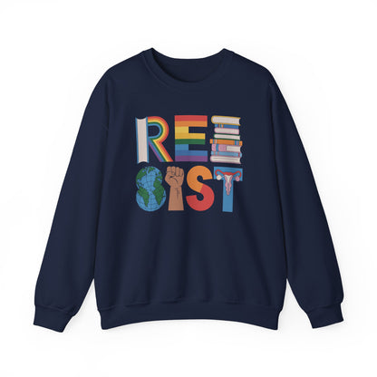 RESIST letter art Sweatshirt | RESIST Equality Sweatshirt | Feminist LGBTQ Pride Pullover | Social Justice Sweater | Empowerment Gift