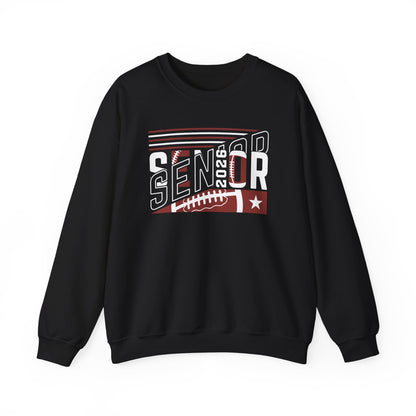 Senior 2026 Football Crewneck Sweatshirt | High School Senior Shirt | Gift For Senior | Gift For Friend