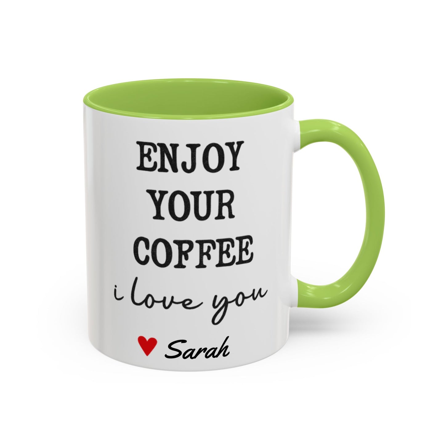 Enjoy Your Coffee Handsome Good Morning Mug, Boyfriend Valentines Day Gift For Him Funny Husband Gift Personalized Cup Gift