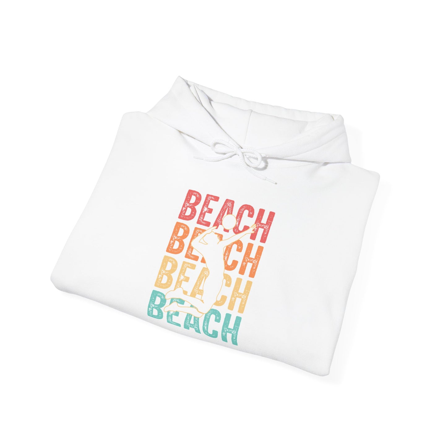 Beach Vibes Unisex Hooded Sweatshirt - Tshirt Gift, Gift For Volleyball Lover, Perfect for Summer Days, Casual Outings, Beach Trips, Gifts