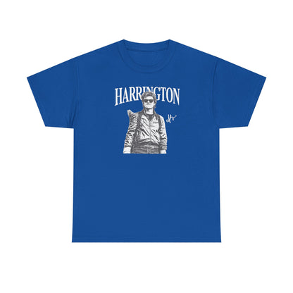 Harrington Graphic Tee Shirt | Vintage Pilot Photo T-Shirt | Retro Biker Aesthetic Top, Unisex Streetwear Gift