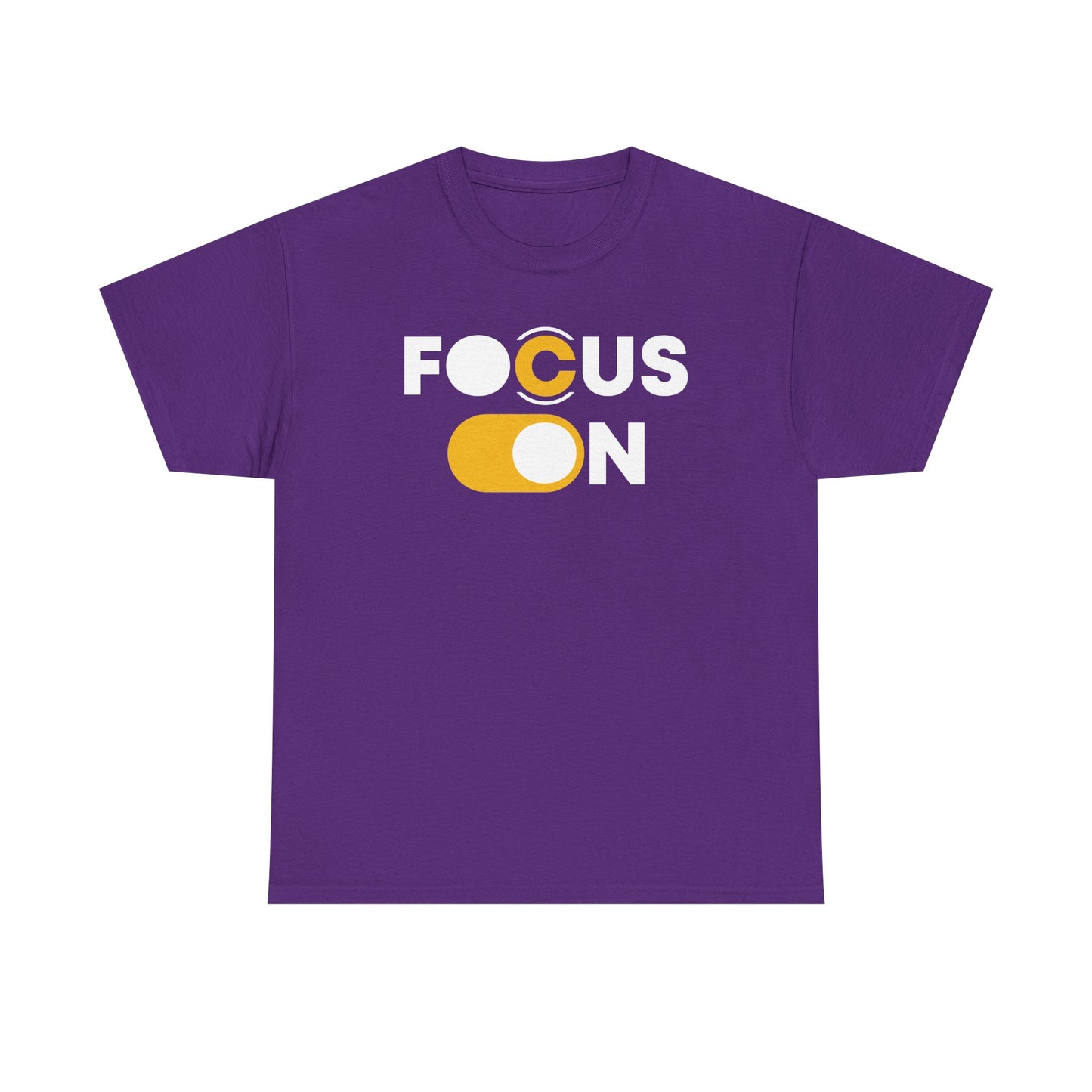 Focus On T-Shirt | Motivational Graphic Tee | Minimalist Positive Quote T-Shirt | Inspirational Gift for Men & Women