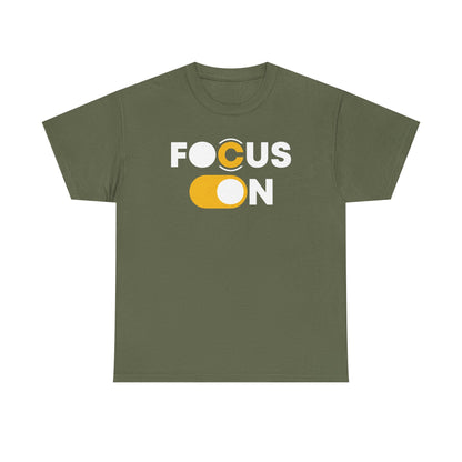 Focus On T-Shirt | Motivational Graphic Tee | Minimalist Positive Quote T-Shirt | Inspirational Gift for Men & Women