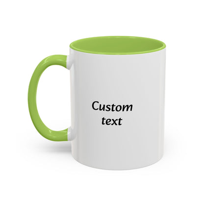 Personalized Floral Accent Mug, My Favorite People Call Me Coffee Cup, Perfect Gift for Friends, Family, Birthdays, Home Décor