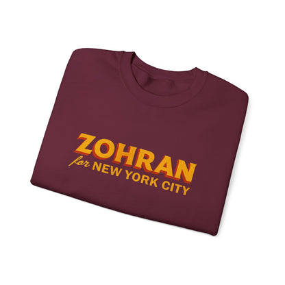 Zohran for New York City Sweatshirt, Vintage NYC Crewneck, Political Graphic Pullover, City Pride Gift | Urban Streetwear
