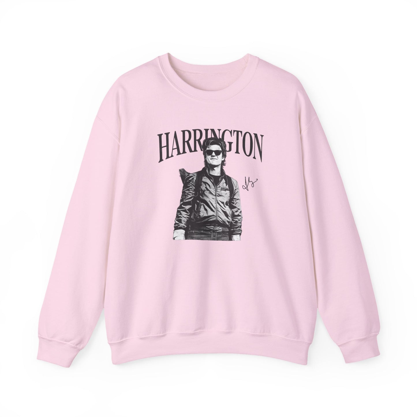 Harrington Portrait Crewneck Sweatshirt | Vintage Photo Graphic Pullover | Aesthetic Unisex Sweatshirt, Retro Streetwear Gift