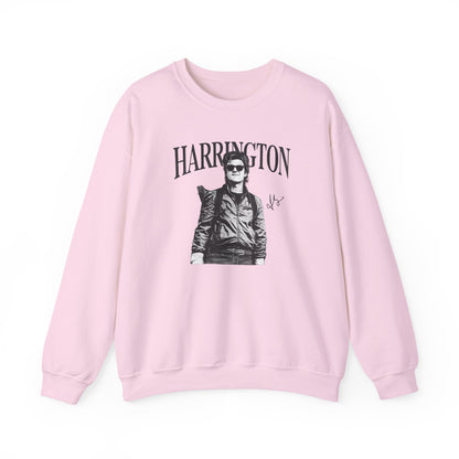 Harrington Portrait Crewneck Sweatshirt | Vintage Photo Graphic Pullover | Aesthetic Unisex Sweatshirt, Retro Streetwear Gift