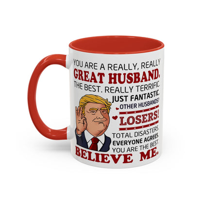 Funny Great Husband Mug | Ceramic Coffee Cup Design | Humorous Gift for Husband, Anniversary, Birthday, Valentines Day
