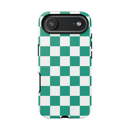 Checkered iPhone Case, Stylish Phone Cover,  Mobile Case For iPhone 17 Pro, 17, 16, 15, 14, 13, 12, 11, X, XR,XS MAX, Chic Gift for Her