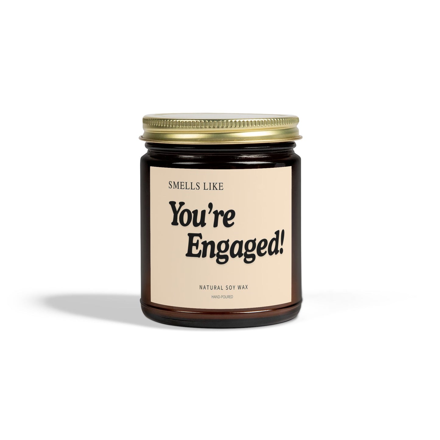 Engagement Scented Candle, You're Engaged Gift, Wedding Celebration, Romantic Home Decor, Natural Soy Wax, Candle for Couples