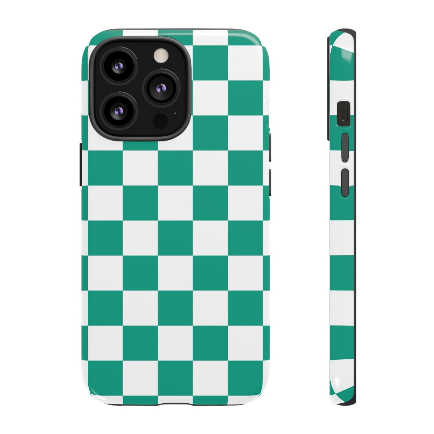 Checkered iPhone Case, Stylish Phone Cover,  Mobile Case For iPhone 17 Pro, 17, 16, 15, 14, 13, 12, 11, X, XR,XS MAX, Chic Gift for Her