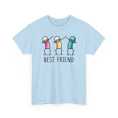Best Friend Shirt, Cute Dabbing Stick Tee, Matching Bestie T-Shirt, Friends Graphic Tee, Gift for Women Teens, Best Friends Crewneck Tee
