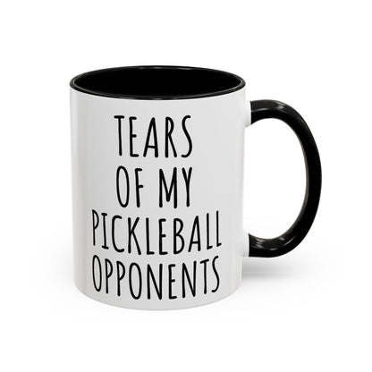 Tears of My Pickleball Opponents Mug, Funny Pickleball Gift for Players, Grandma & Grandpa | 11oz 15oz Ceramic Accent Coffee Cup