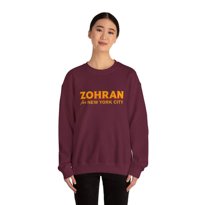 Zohran for New York City Sweatshirt, Vintage NYC Crewneck, Political Graphic Pullover, City Pride Gift | Urban Streetwear