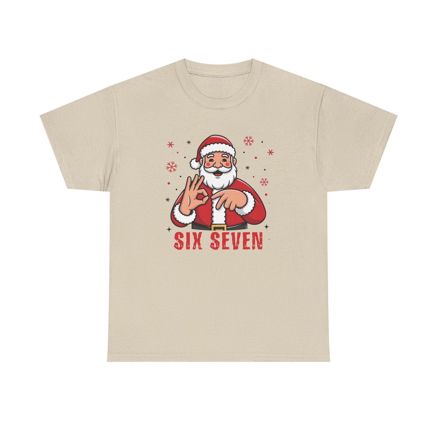 Six Seven Santa Funny Christmas T-Shirt  Humorous Holiday Tee for Men & Women | Trendy Santa Graphic Shirt | Gift for Friends