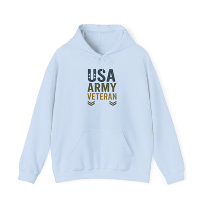 USA Army Veteran Hoodie - Unisex Heavy Blend Sweatshirt Hoodie, Military Apparel, Gift for Veterans, Navy Veteran Hoodie, Army Pride