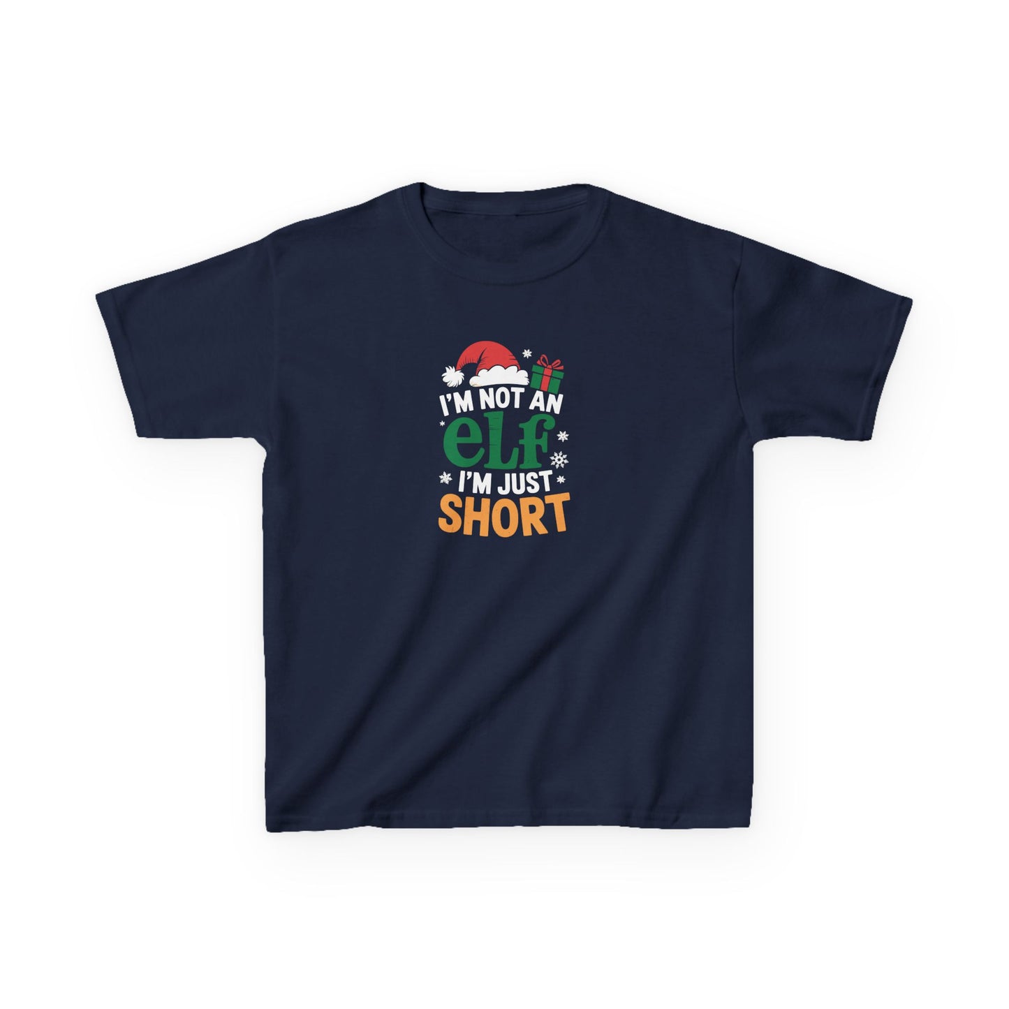 Christmas Shirt, I am Not an Elf I am Just Short, Funny Holiday Tee, Christmas Shirt for Boys and Girls, Xmas Gift, Christmas Outfit