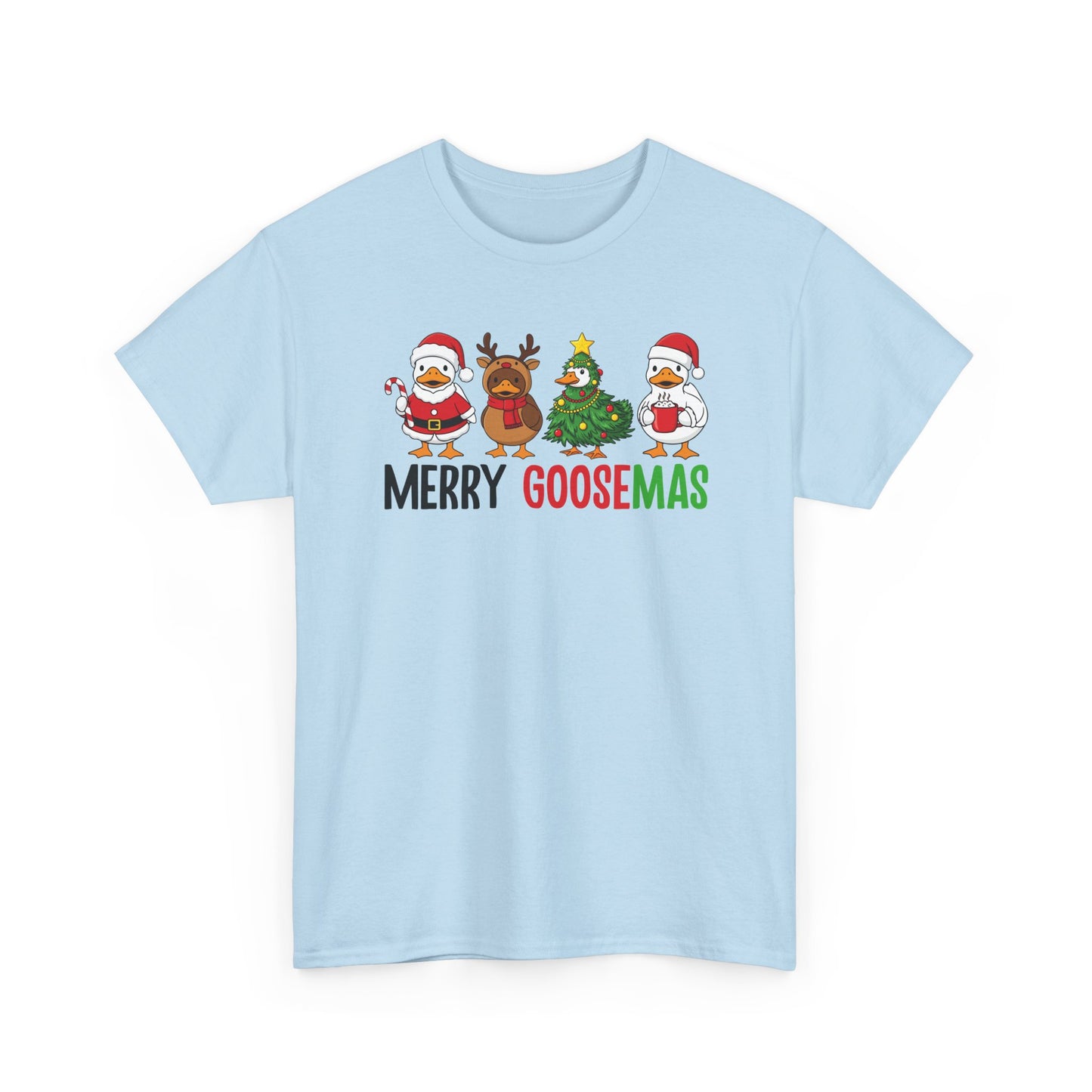 Merry Goosemas Shirt | Funny Christmas Goose T-Shirt | Holiday Humor Tee | Cute Santa Goose Shirt | Xmas Gift for Men & Women