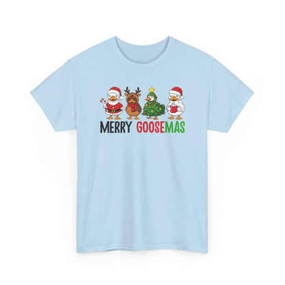 Merry Goosemas Shirt | Funny Christmas Goose T-Shirt | Holiday Humor Tee | Cute Santa Goose Shirt | Xmas Gift for Men & Women