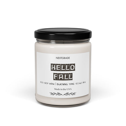 Fall Themed Scented Soy Candle, Cozy Home Decor, Autumn Aromatherapy, Hello Fall, Gift for Thanksgiving, Eco-Friendly Candle