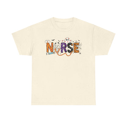 Nurse Graphic Tee, Funny T-Shirt for Nurses, Great Gift for Healthcare Workers, Nursing Student Apparel, Halloween-Themed Nursing Shirt