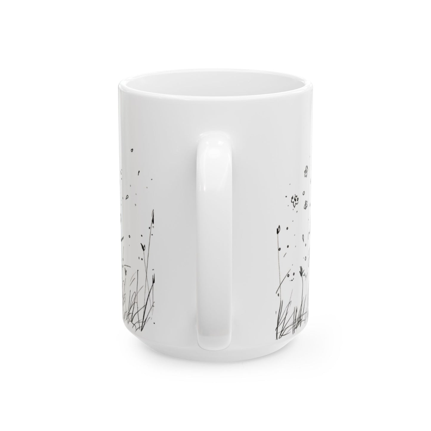 Whimsical Love Ceramic Mug, Cute Gift for Romance, Housewarming, Cozy Coffee Cups,, Perfect for Valentine's Day, Gift for her