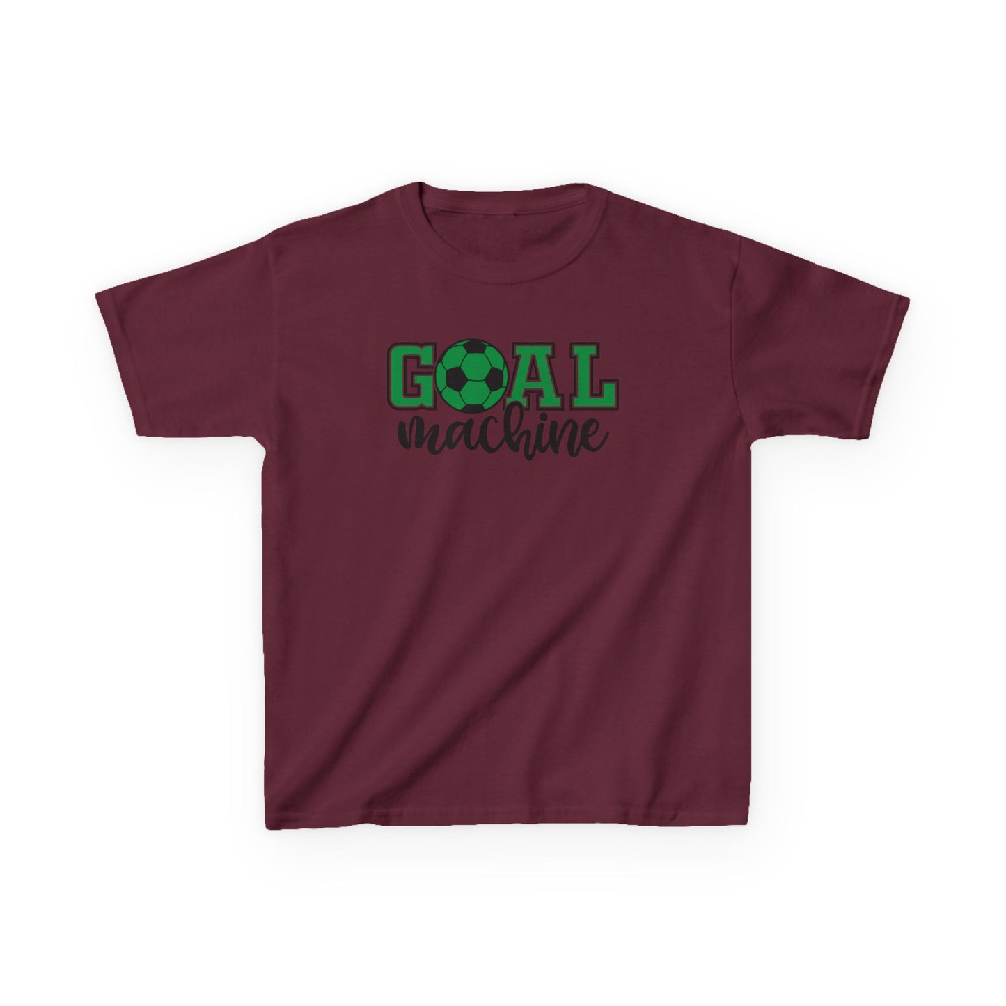Goal Machine Kids T-Shirt, Green Soccer Ball Graphic Tee, Youth Soccer Shirt, Fun Sports Tee for Boys and Girls, FIFA World CUP 2026 Shirt