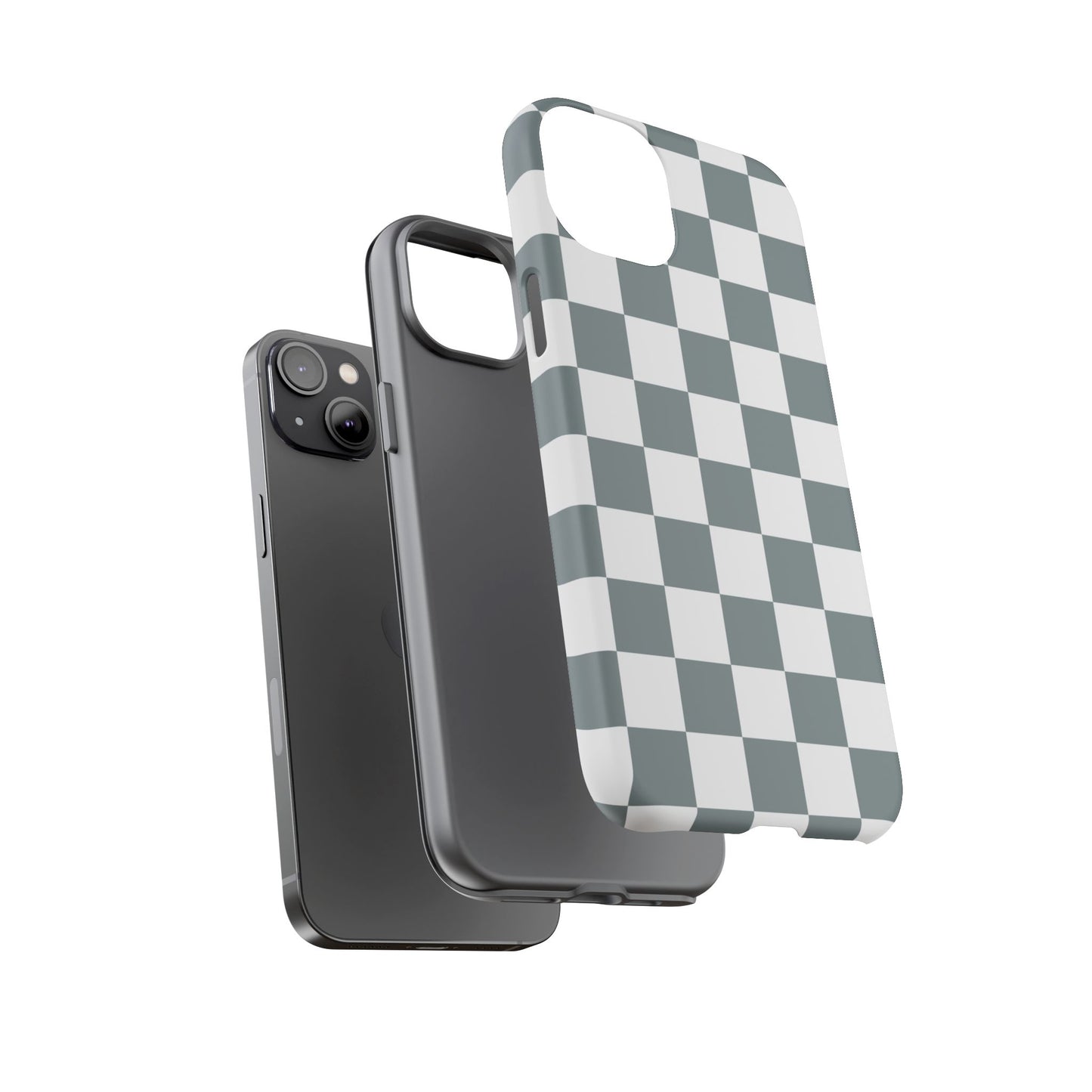 Stylish Checkerboard Phone Case, Durable Phone Cover, Unique Gift, iPhone 17 Pro, 17, 17 Air, 16, 15, 14, 13, 12, 11, X, XR, XS MAX