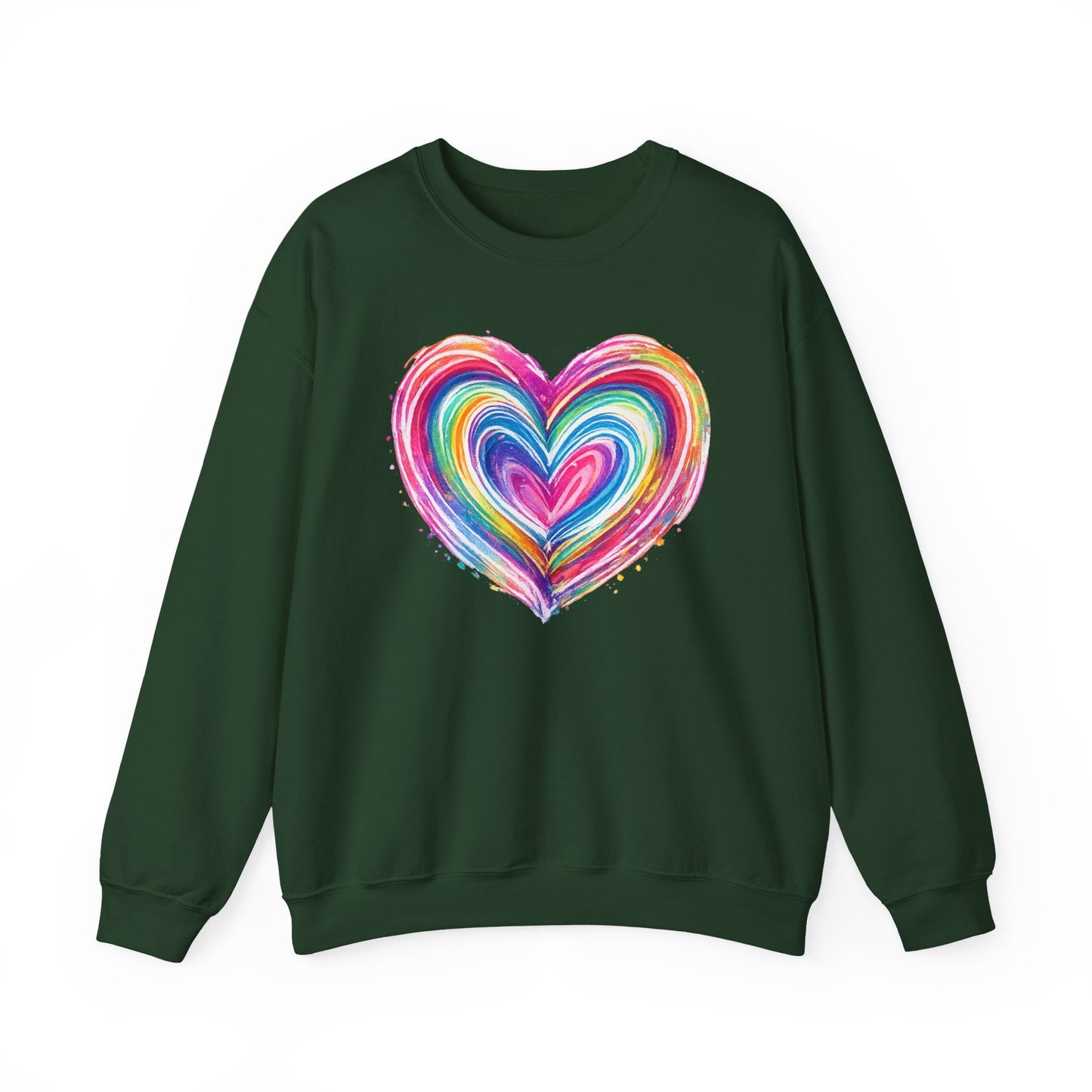 Comfort Colors Cute Heart SweatShirt, Brushstroke Heart , Valentine Gift, Womens Love Sweater, Anniversary Day , Coquette Valentine Tee