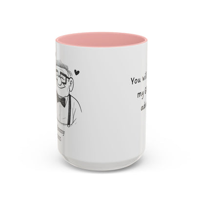 You're My Greatest Adventure Coffee Cup, Custom Line Drawing Couple Mug, Anniversary Gift For Husband Wife, Engagement Gift, Valentine's Day