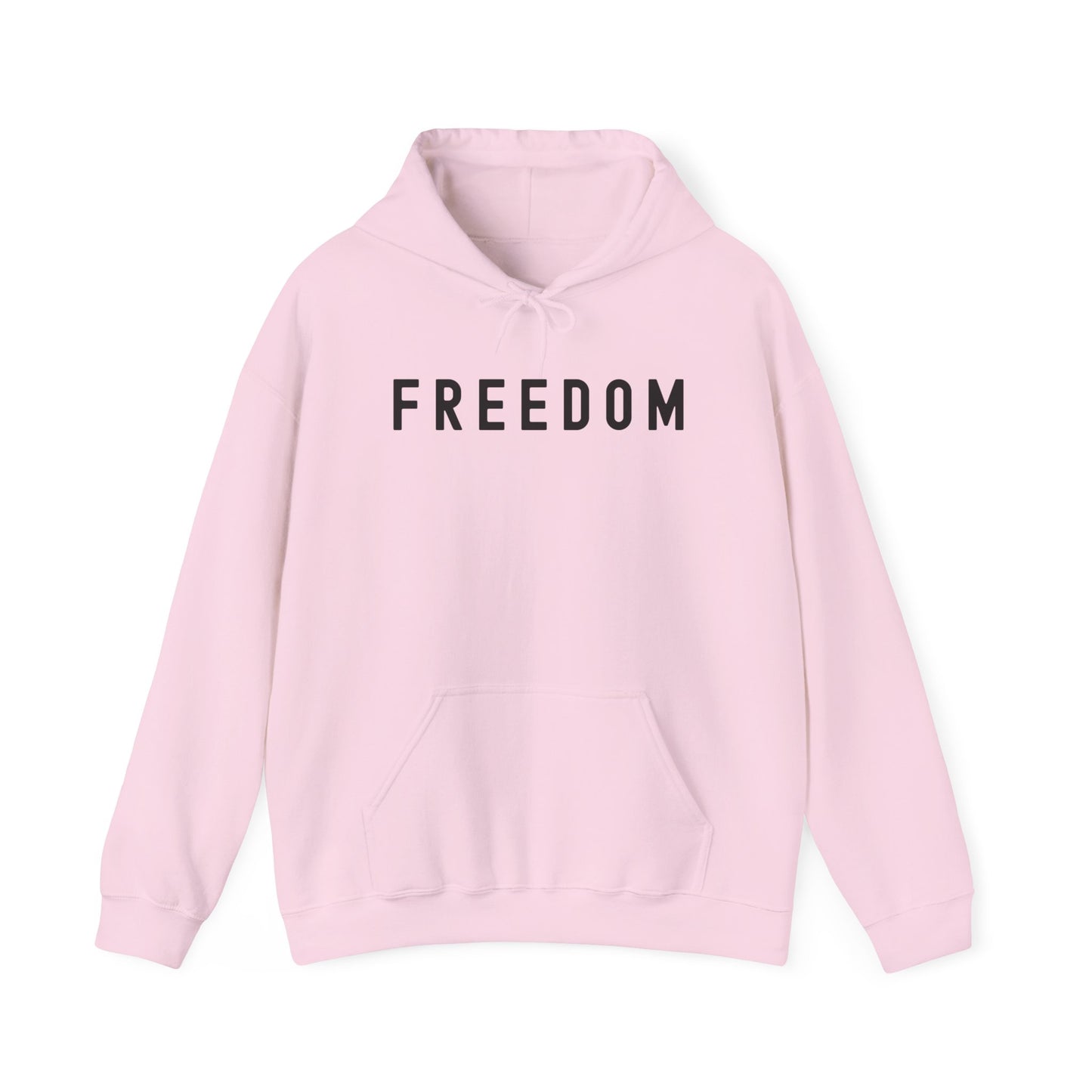 Freedom Statement Hoodie, Cozy Unisex Sweatshirt, Perfect Gift for Minimalism Lovers, Casual Style, Comfortable Layering