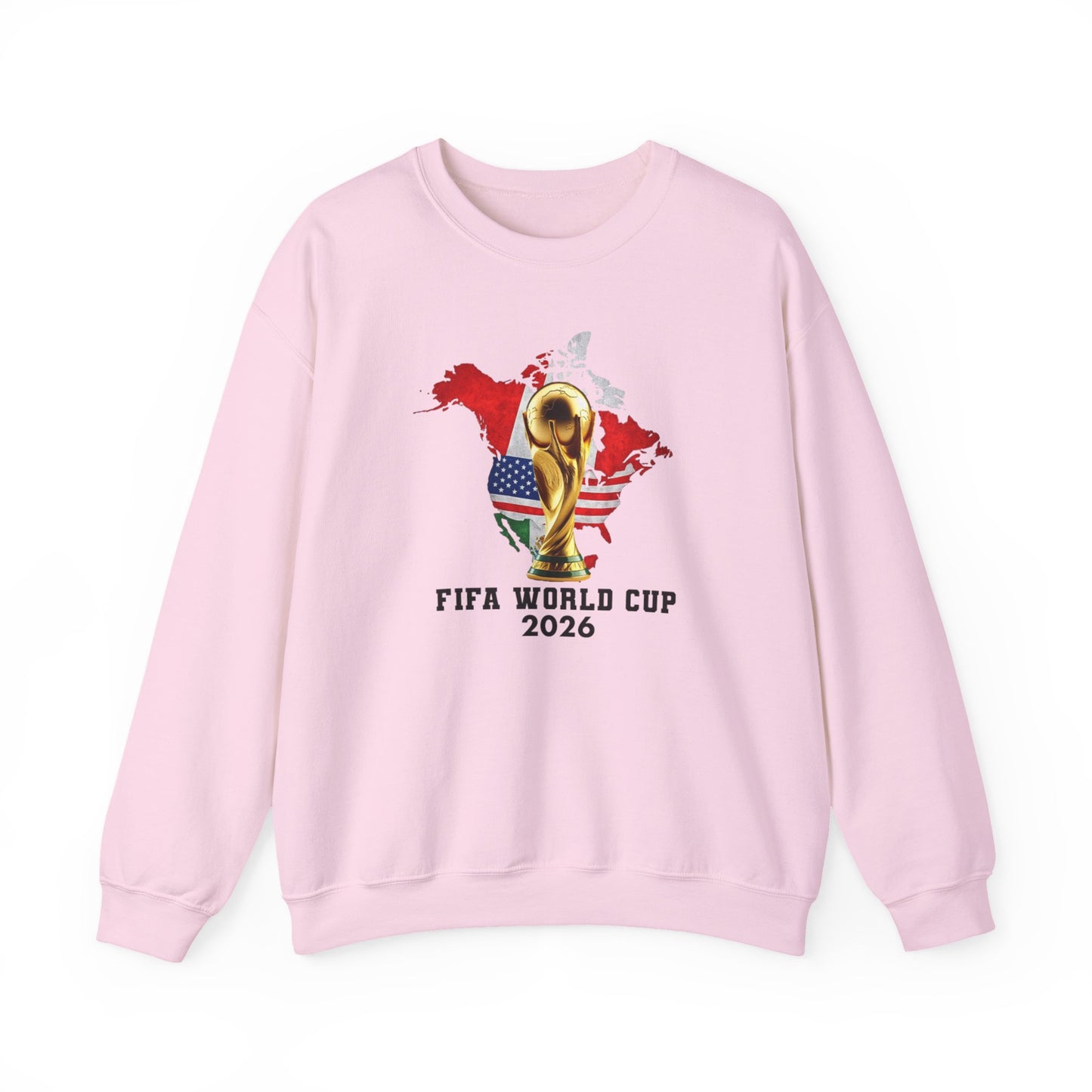 World Cup 2026 Trophy Sweatshirt, USA Soccer Crewneck, Football Fan Pullover, Vintage Soccer Graphic, Match Day Gift