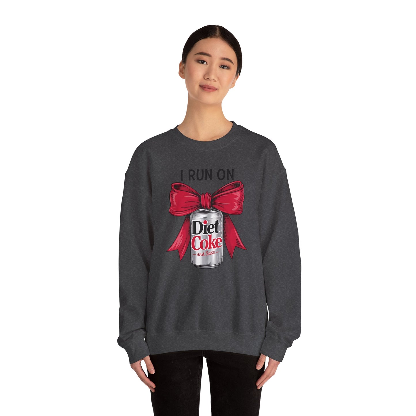 Diet Coke Sweatshirt, Funny Soda Lover Crewneck, Rhinestone Style Graphic Sweatshirt, Cozy Casual Pullover Gift for Her