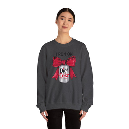 Diet Coke Sweatshirt, Funny Soda Lover Crewneck, Rhinestone Style Graphic Sweatshirt, Cozy Casual Pullover Gift for Her