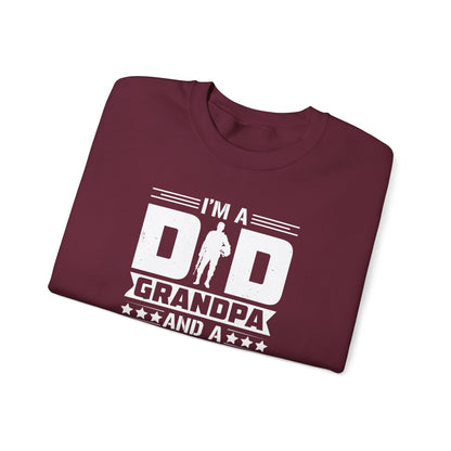 Veteran Grandpa  Cozy Casual Wear Sweatshirt, Father's Day Gift, Military Tribute, Proud Grandpa, Gift for Veteran's Grandpa, Military Pride