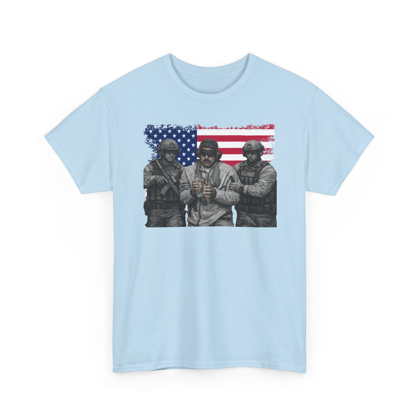 American Flag Soldiers T-Shirt | Patriotic Military Graphic Tee | Veteran Pride Shirt, USA Freedom Apparel Gift