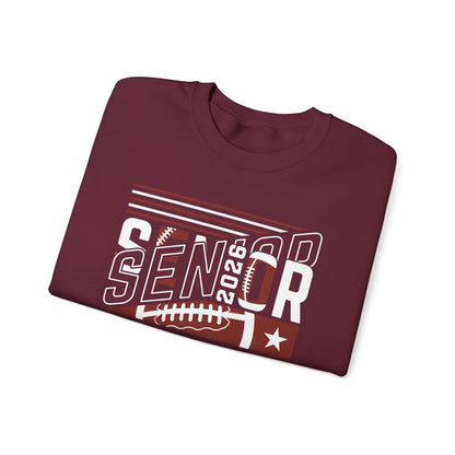 Senior 2026 Football Crewneck Sweatshirt | High School Senior Shirt | Gift For Senior | Gift For Friend
