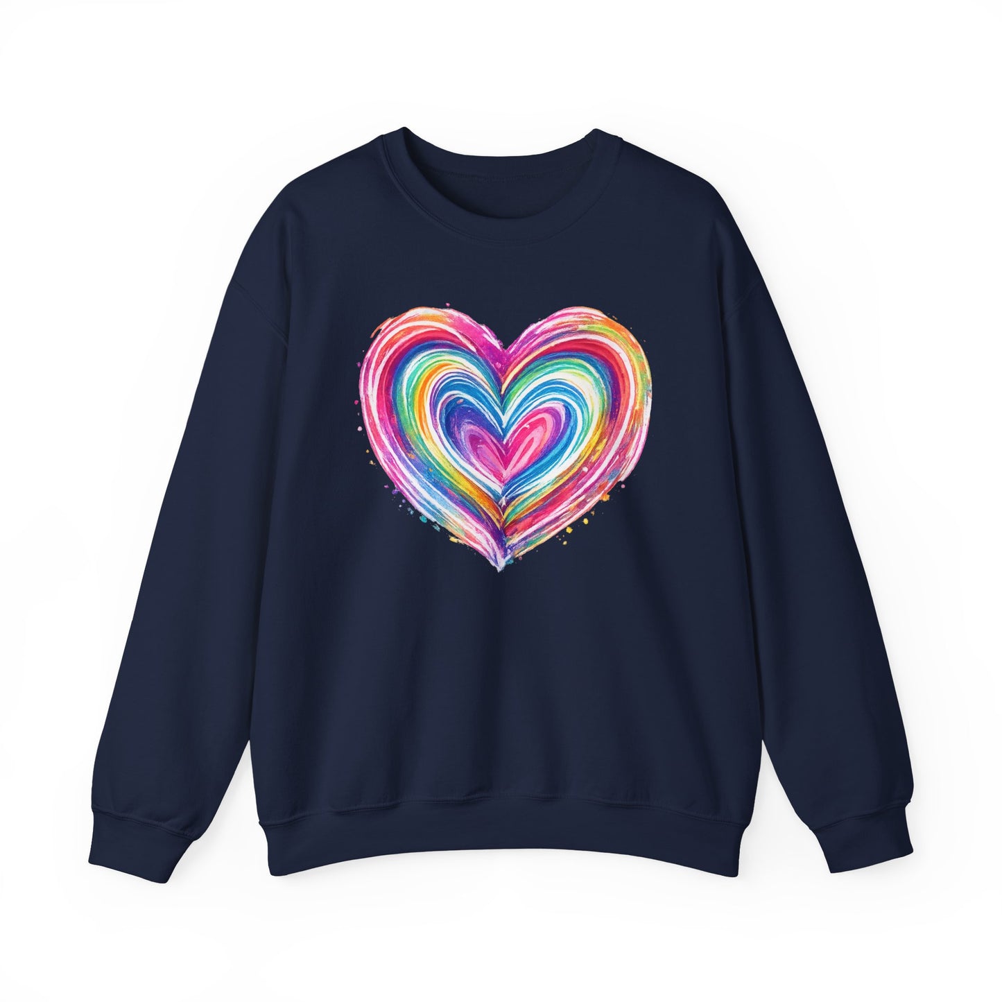 Comfort Colors Cute Heart SweatShirt, Brushstroke Heart , Valentine Gift, Womens Love Sweater, Anniversary Day , Coquette Valentine Tee