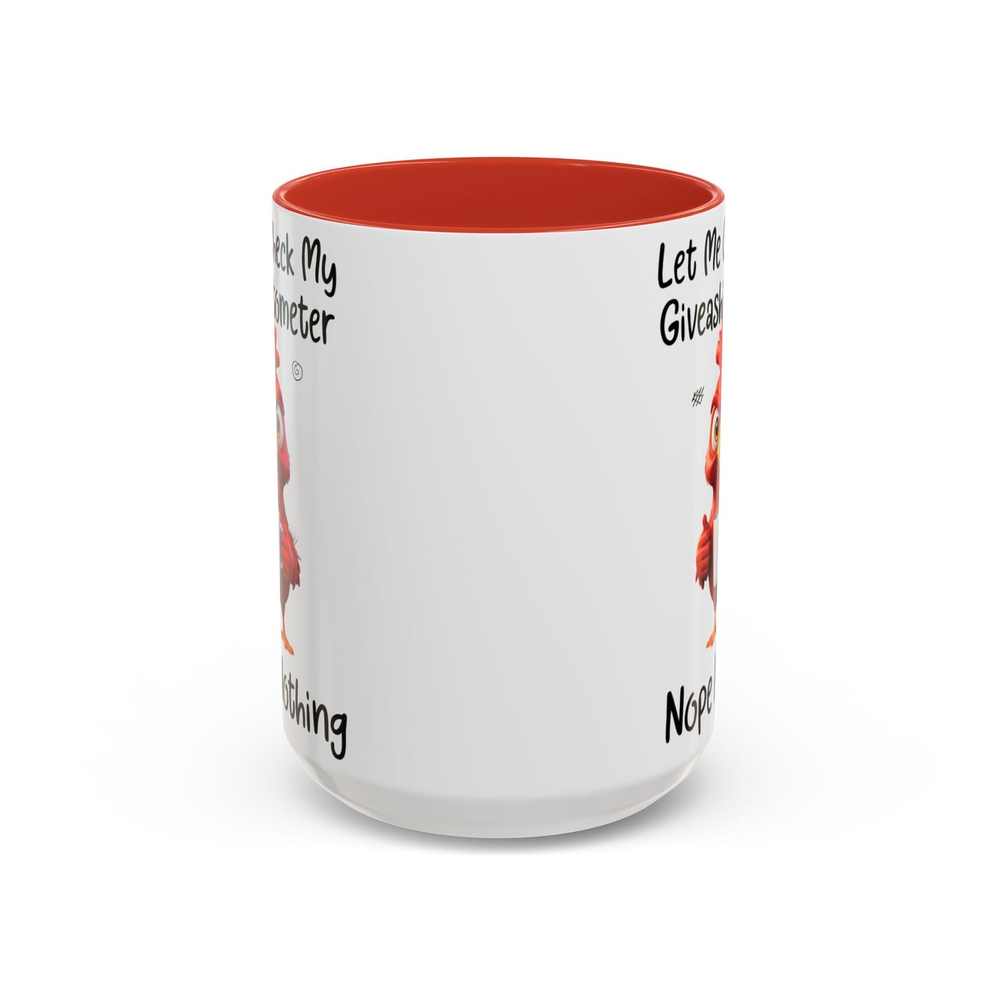 Funny Giveashitometer Mug | Sarcastic Coffee Mug with Rooster | Sassy Office Mug | Gift for Coworkers Friends