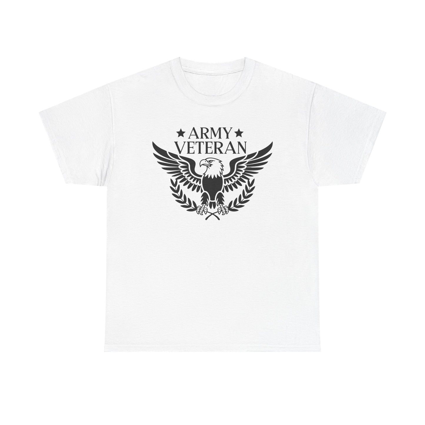 Army Veteran Unisex Heavy Cotton Tee, Military Pride Shirt, Veteran Appreciation Gift, Patriotic Apparel, Independence Day T-Shirt