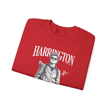 Harrington Portrait Crewneck Sweatshirt | Vintage Photo Graphic Pullover | Aesthetic Unisex Sweatshirt, Retro Streetwear Gift