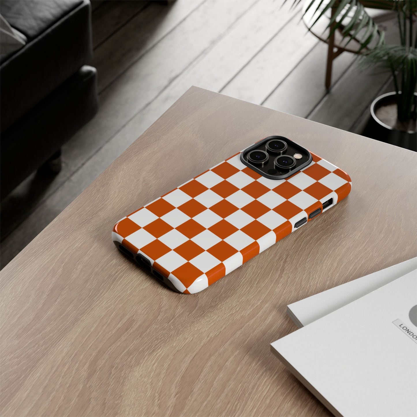 Checkered Phone Case, Trendy Phone Cover, iPhone 17 Pro, 17, 17 Air, 16, 15, 14, 13, 12, 11, X, XR, XS MAX