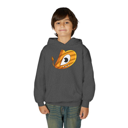 Whimsical Youth Hoodie with Playful Design, Cute Sweatshirt for Kids, Fun Gift for Birthdays, Cozy Winter Wear, Cartoon Style