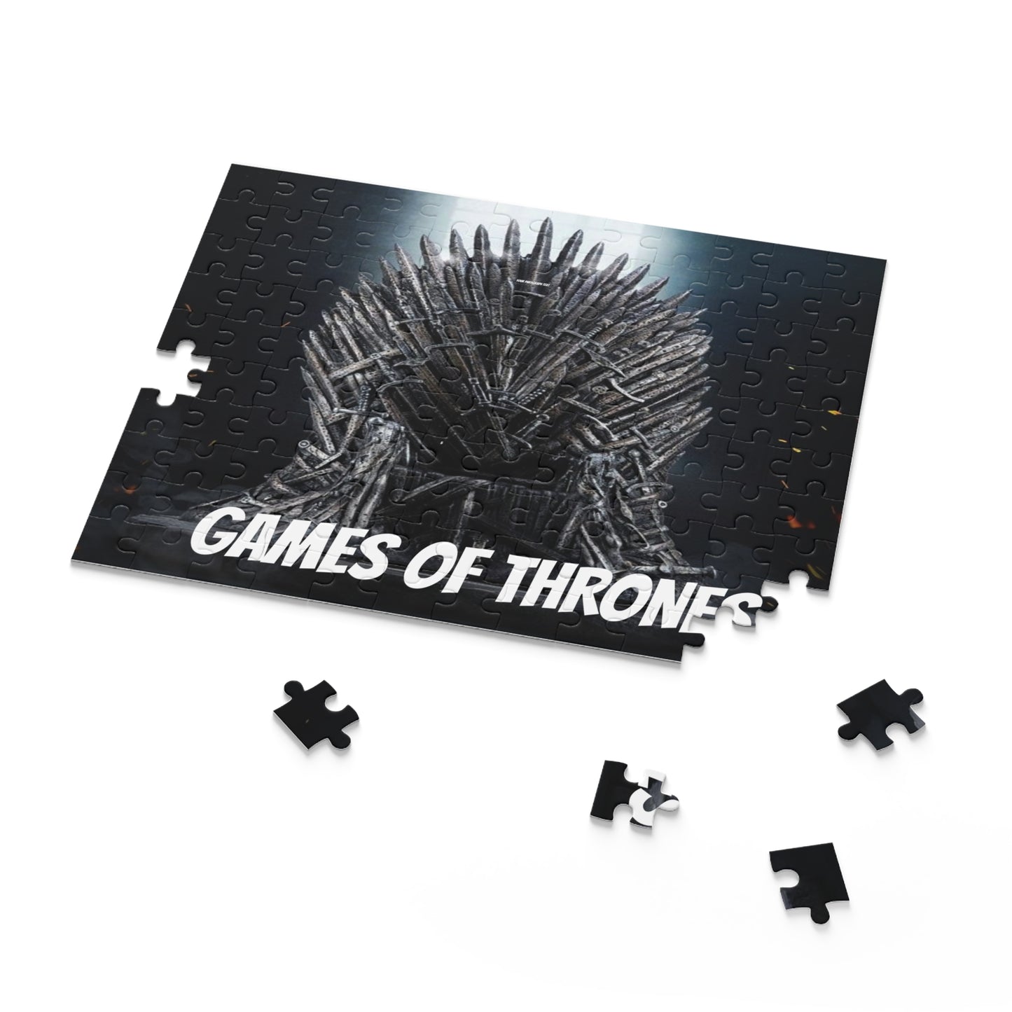 Game of Thrones Iron Throne Puzzle | 120 252 500 Piece Dark Fantasy Puzzle, Cinematic Throne Illustration, Gift for Fans & Collectors