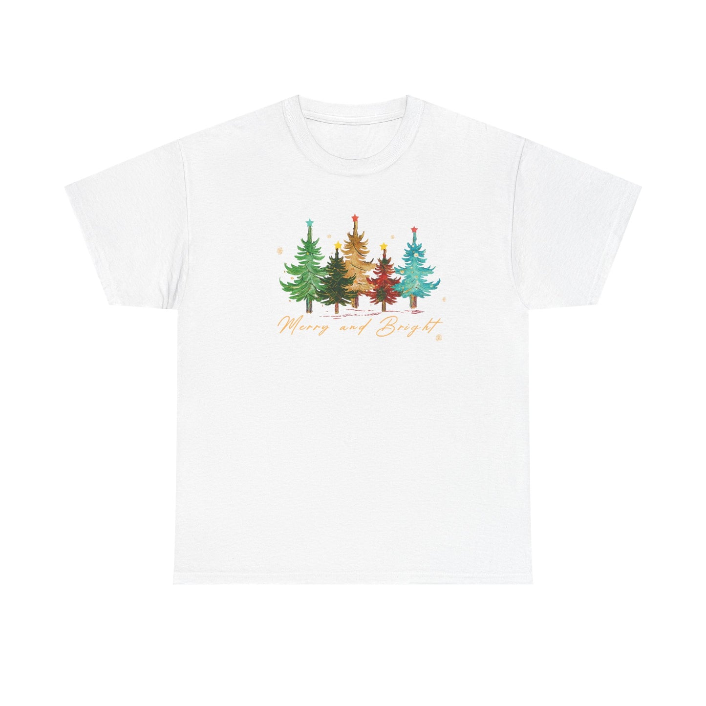 Merry and Bright Trees, Women's Christmas Shirt, Womans Holiday Shirt,Christmas Gift,Chic Winter Shirt,Cute Holiday Tee,Christmas Tree Shirt