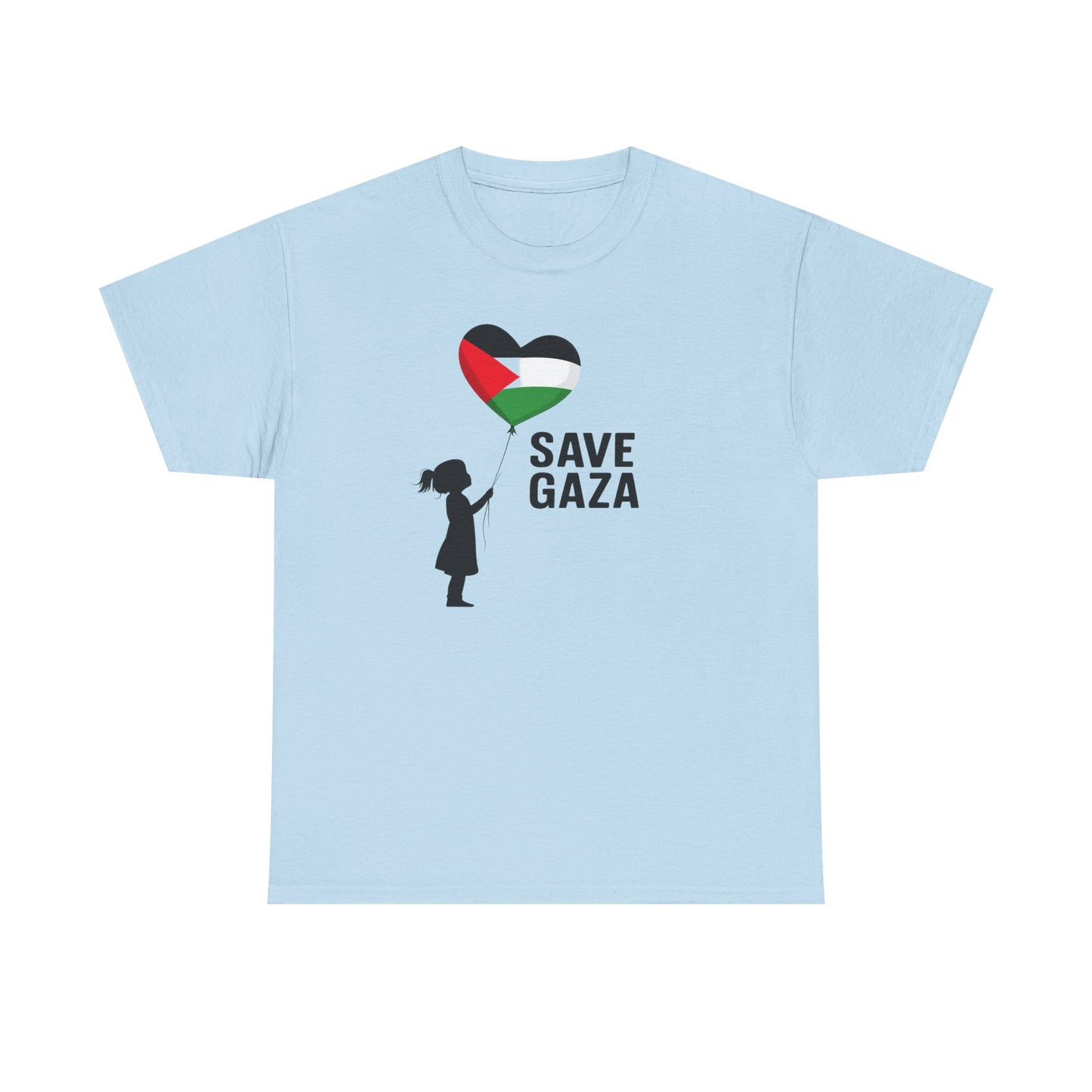 Save Gaza Unisex Heavy Cotton Tee, Activism Apparel, Statement Tshirt, Gift for Supporters, Casual Wear, Social Justice Fashion