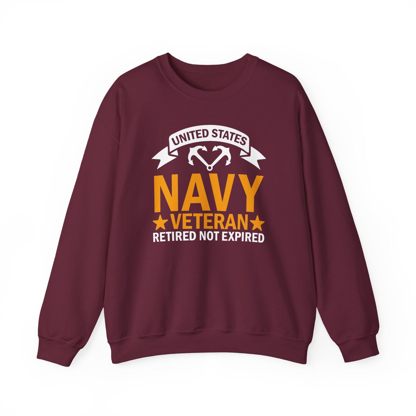 Navy Veteran Crewneck Sweatshirt, Military Pride Sweater,  Gift for Veterans, Retirement Gift, Casual Comfort Wear, Gift for mom